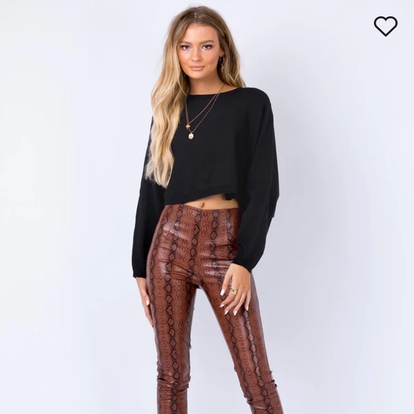 🟣 BOGO! Princess Polly Thorpe Pullover Cropped Sweater - Picture 2 of 9